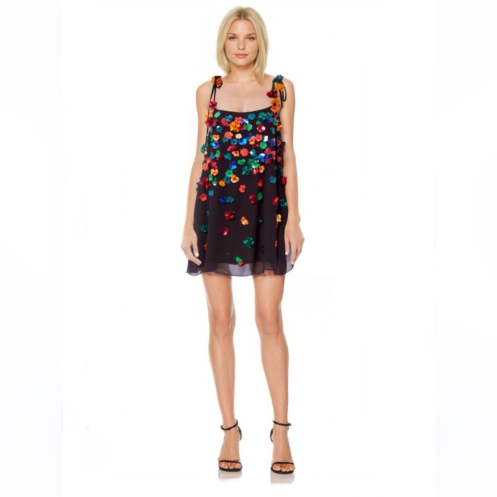 NWT Bagdley Mischka Beaded Mini Cocktail Dress